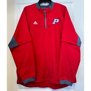 Detroit Pistons Adidas Quarter Zip Jacket XL Basketball NBA Zip Off Sleeves